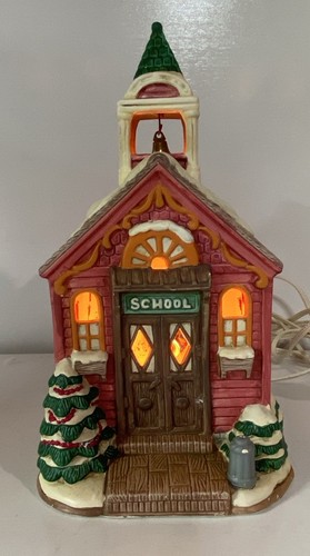 Lefton school house christmas - lefton,