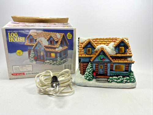 Vintage wee crafts log house - vintage,