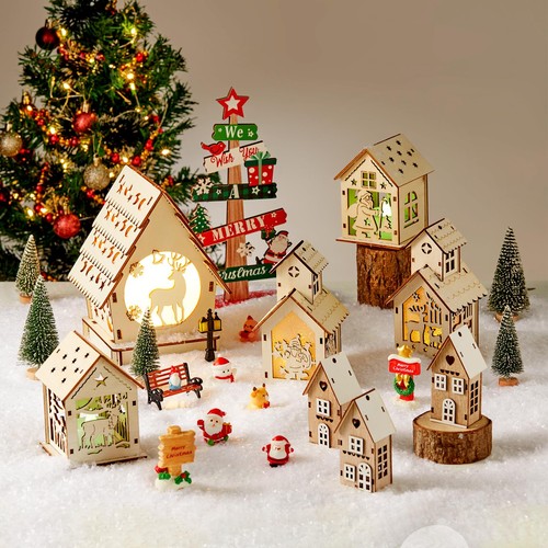 29pcs christmas village - 29pcs,