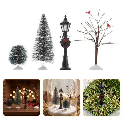 16pcs mini christmas village - christmas,